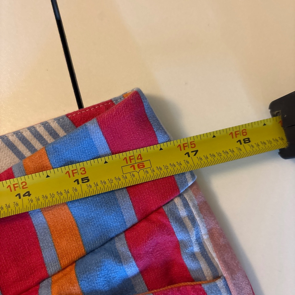 New York & Company Stretch Candy Stripe Cropped Pants - Size 12 - Picture 4 of 7